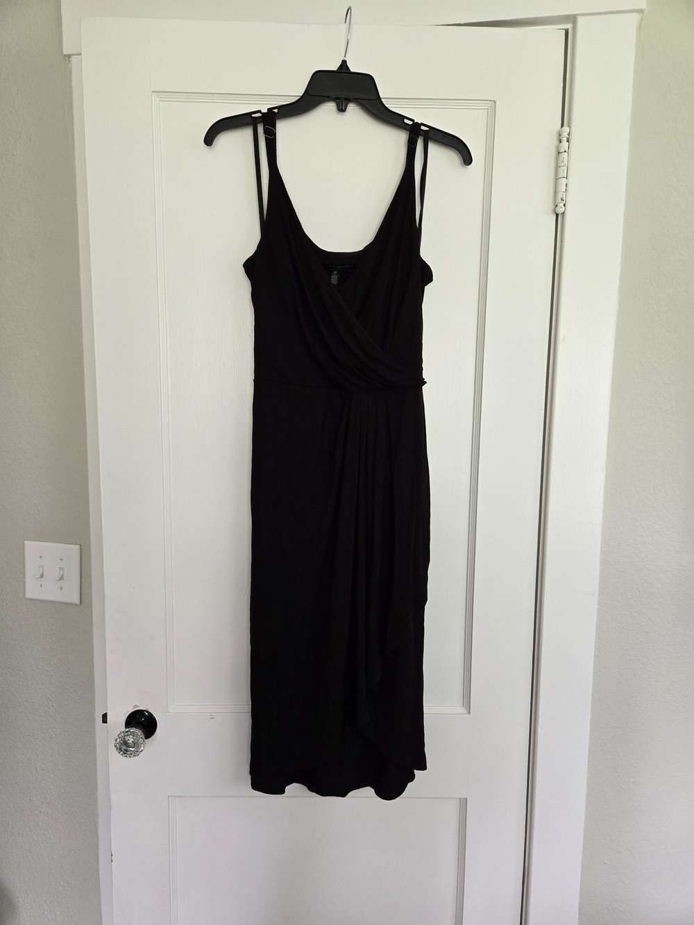White House Black Market Black Sleeveless Midi Dress